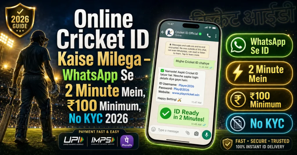 online cricket id kaise milega
