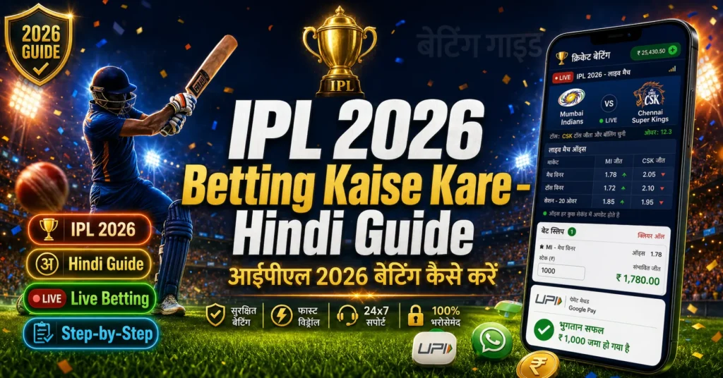 ipl 2026 betting kaise kare