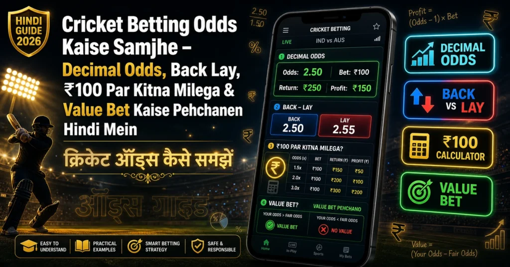 cricket betting odds kaise samjhe