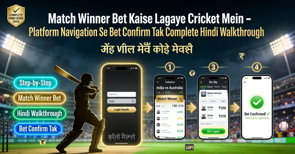 match winner bet kaise lagaye cricket